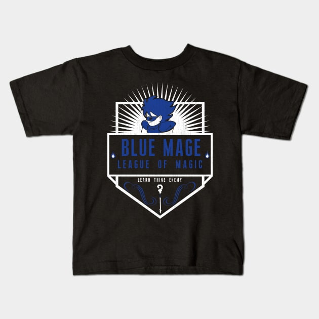 League of Magic: Blue Kids T-Shirt by machmigo